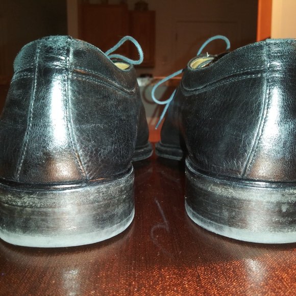 Vintage Gravati: Black Pebbled Leather. Split Toe Lace-Ups, Size: 13M. Re-Soled. - Picture 3 of 14